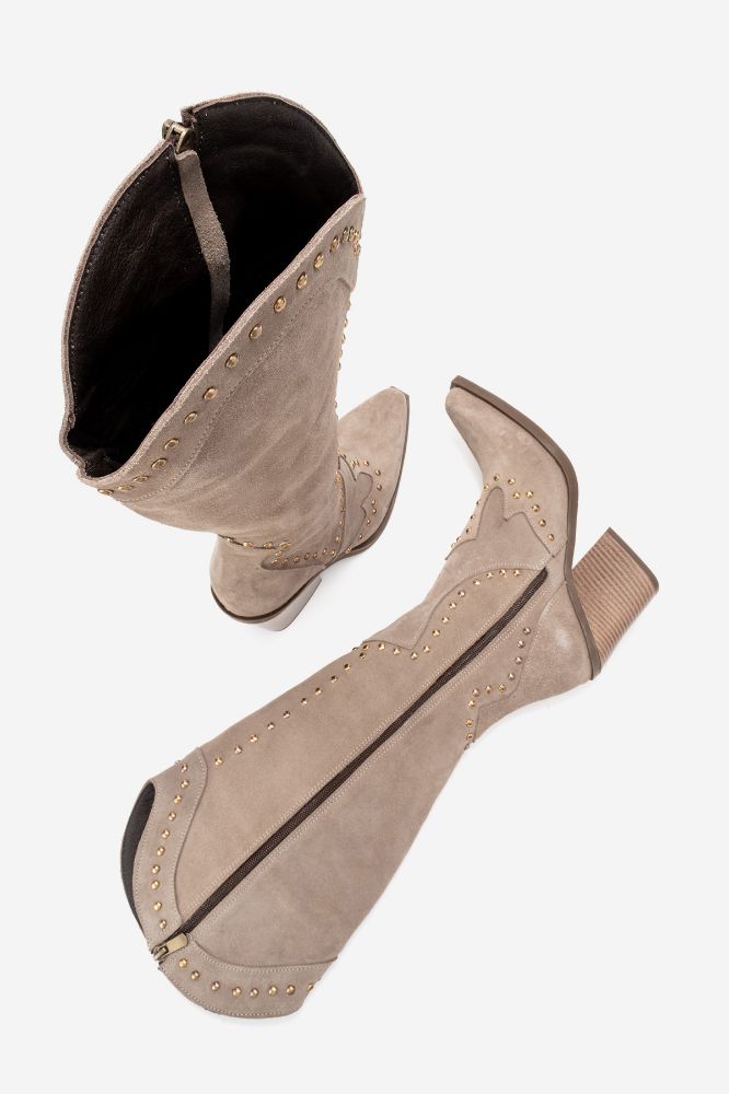 kadin-deri-zimba-detayli-western-cizme-BEJ SUET-HKN1608-0101791_0